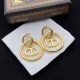 Gold Street Simplicity Letter Patchwork Earrings