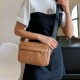 Brown Street Simplicity Letter Geometric Zipper Bags