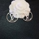 Silver Simplicity Letter Patchwork Earrings