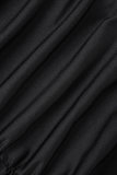Red Sexy Casual Solid Backless Fold Strapless Sleeveless Dress Dresses