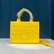 Yellow Simplicity Letter Patchwork Bags
