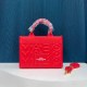 Red Simplicity Letter Patchwork Bags