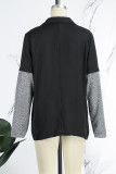 Apricot Casual Solid Mesh Turn-back Collar Outerwear