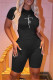 Black Casual Print Basic O Neck Short Sleeve Two Pieces