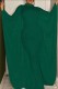 Green Casual Solid Patchwork Half A Turtleneck Irregular Dress Dresses