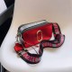 Red Street Simplicity Letter Geometric Zipper Bags