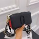 Black Street Simplicity Letter Geometric Zipper Bags