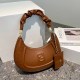 Dark Brown Street Simplicity Letter Patchwork Bags