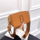 Brown Street Simplicity Letter Geometric Zipper Bags