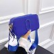 Royal Blue Street Simplicity Letter Geometric Zipper Bags