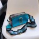 Light Blue Street Simplicity Letter Geometric Zipper Bags