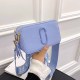 Light Blue Street Simplicity Letter Geometric Zipper Bags