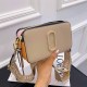 Khaki Street Simplicity Letter Geometric Zipper Bags