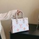 Orange Elegant Letter Patchwork Bags