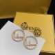 Gold Street Letter Patchwork Rhinestone Earrings