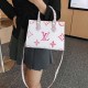 Pink Elegant Letter Patchwork Bags