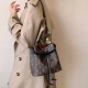 Black Street Elegant Letter Patchwork Bags