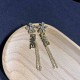 Gold Street Letter Tassel Earrings