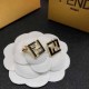 Black Simplicity Letter Patchwork Earrings