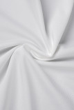 Light Blue Sexy Solid Backless Fold Strap Design Spaghetti Strap Dresses