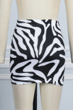 Rose Red Sexy Striped Patchwork Skinny Straight Full Print Bottoms