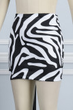 Rose Red Sexy Striped Patchwork Skinny Straight Full Print Bottoms