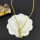 Gold Simplicity Letter Chains Necklaces