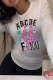White Casual Daily Print Skull Patchwork O Neck Tops