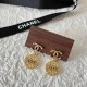 Gold Vintage Letter Patchwork Earrings