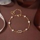 Gold Simplicity Letter Chains Bracelets