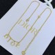 Gold Simplicity Letter Chains Necklaces