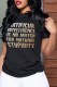 Black Street Daily Print Patchwork Letter O Neck T-Shirts