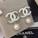White Street Letter Patchwork Earrings