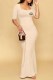 Skin Color Sexy Print Letter Square Collar Trumpet Mermaid Dresses