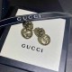 Gold Street Letter Patchwork Earrings
