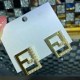 Gold Elegant Letter Patchwork Pearl Earrings