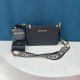 Black Street Simplicity Letter Zipper Bags