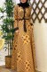 Earth Yellow Casual Elegant Print Letter Turndown Collar Shirt Dress Dresses
