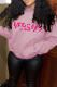 Pink Street Daily Print Draw String Hooded Collar Tops