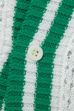 White Sexy Color Lump Hollowed Out Buttons Contrast POLO collar One Step Skirt Short Sleeve Dress
