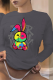 Dark Gray Casual Daily Print Patchwork O Neck Tops