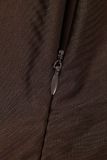 Brown Casual Print Basic O Neck Skinny Jumpsuits