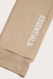 Apricot Sexy Street Print Letter O Neck Long Sleeve Three Pieces