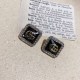 Black Simplicity Letter Patchwork Earrings