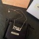Silver Simplicity Letter Chains Rhinestone Necklaces