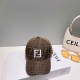 Deep Coffee Street Letter Embroidered Hat