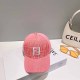 Pink Street Letter Embroidered Hat