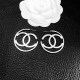 Silver Street Simplicity Letter Patchwork Earrings