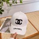 White Simplicity Letter Embroidered Hat