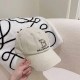 Cream White Street Simplicity Letter Embroidered Hat